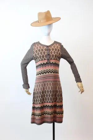 1970s 1971 GIORGIO di SANT'ANGELO knit dress small medium | new fall winter