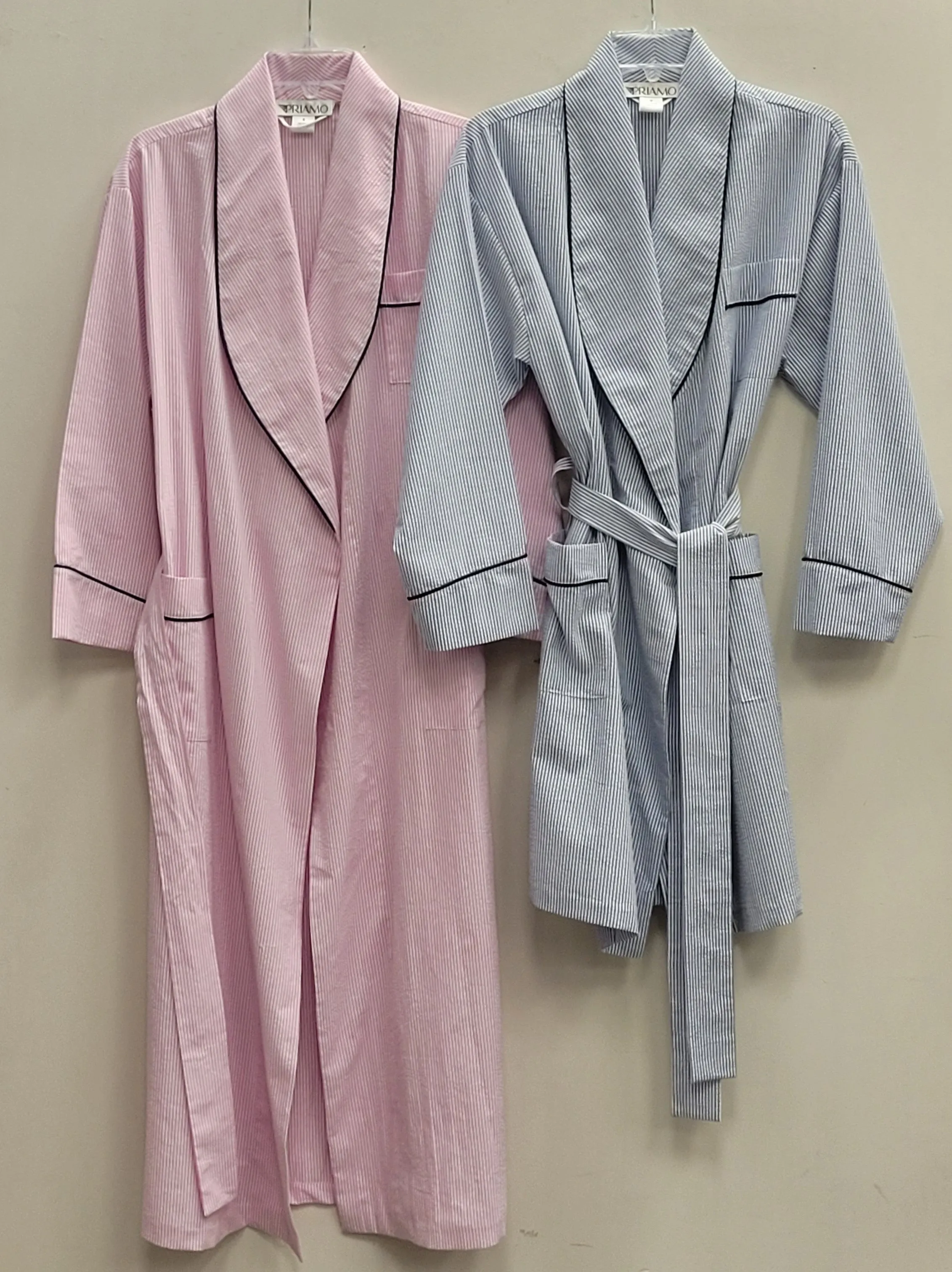 7610- Short/ 7612 Long robe with shawl collar
