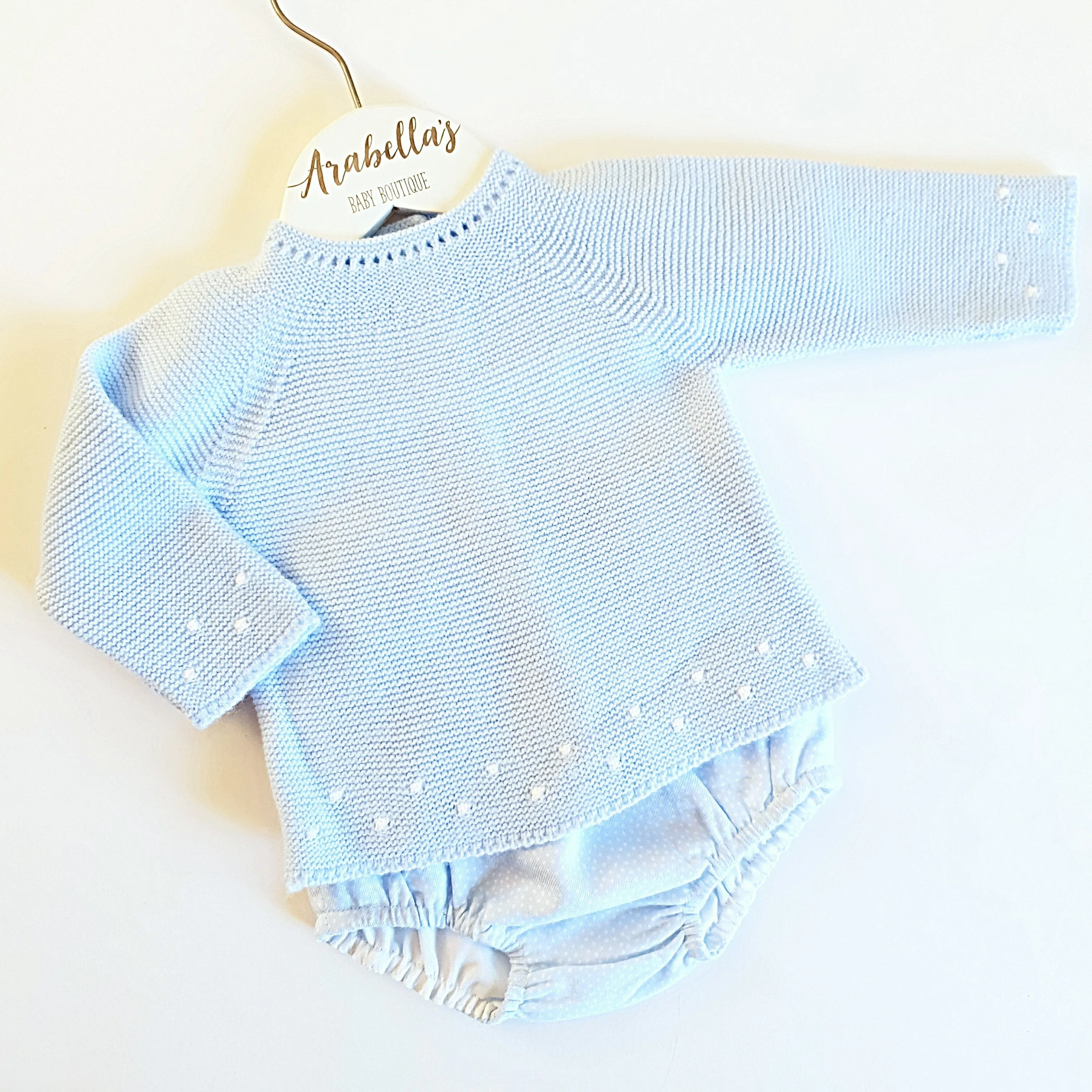 Baby Blue and White Boys 2 Piece