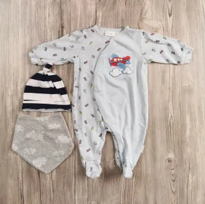 BABY BOY SIZE 0/3 MONTHS - 3 Piece Mix N Match Outfit VGUC B7