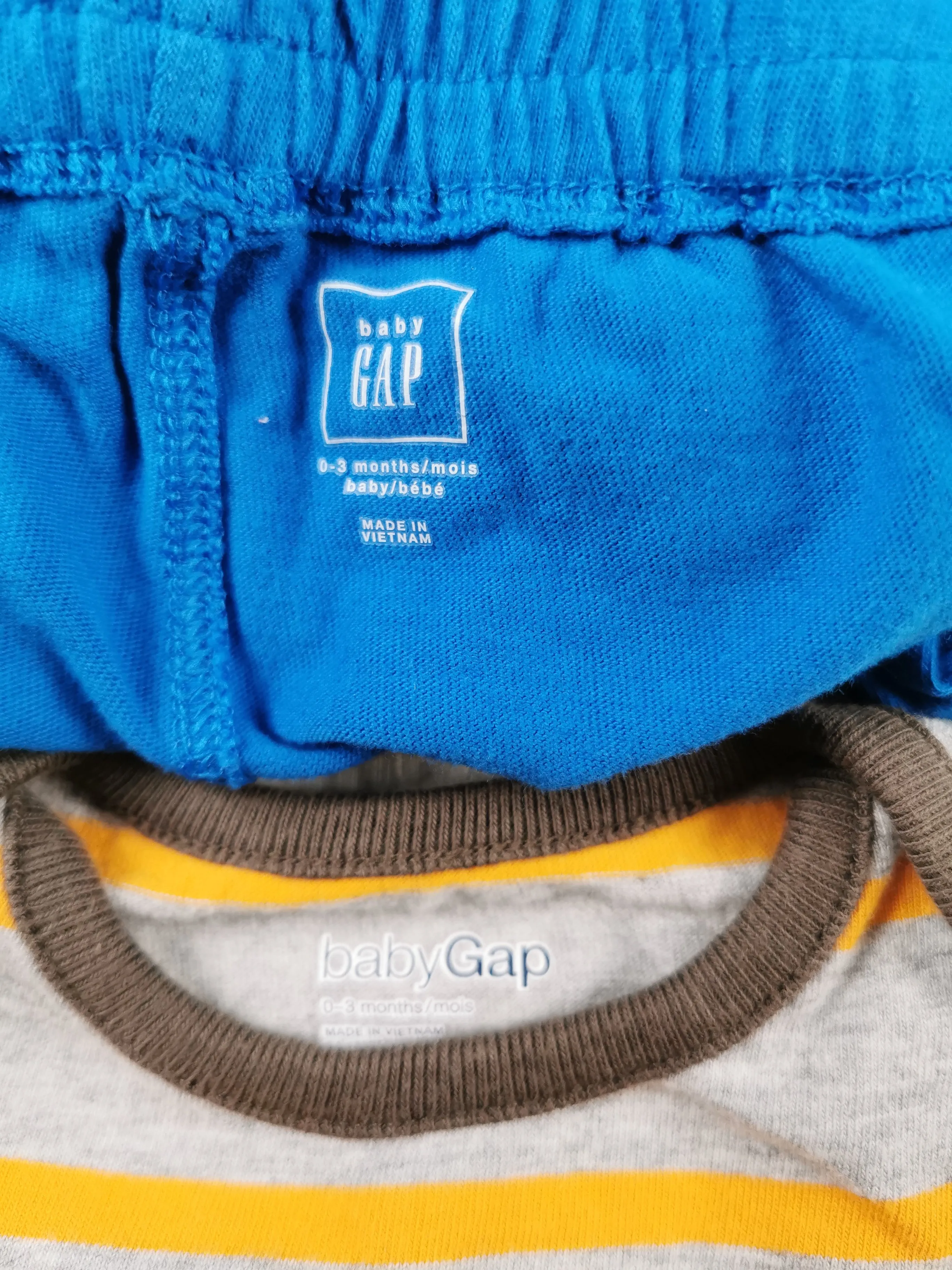 BABY BOY SIZE 0/3 MONTHS - Baby GAP, 2 Piece Mix N Match Outfit EUC B14