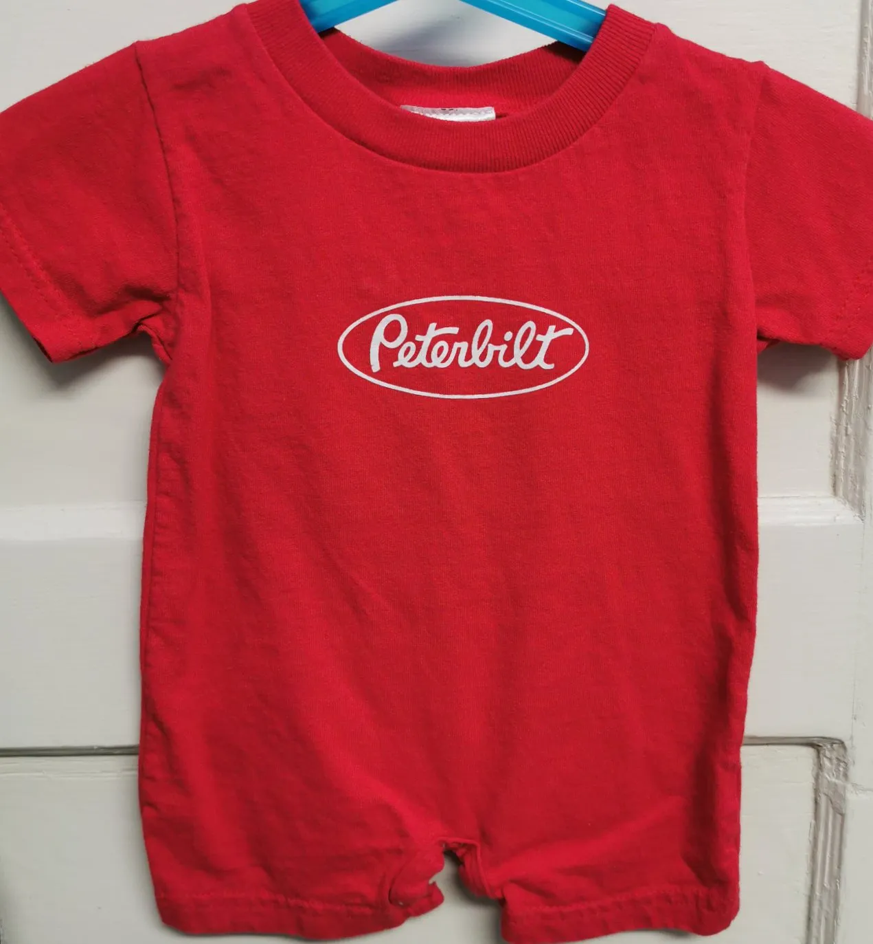 BABY BOY SIZE 6 MONTHS - PETERBUILT, Summer Romper EUC B50