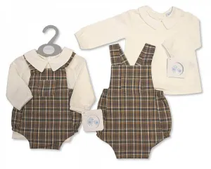 Baby Boys 2 pcs Tartan Romper Set (0-9m) BIS-2020-2332