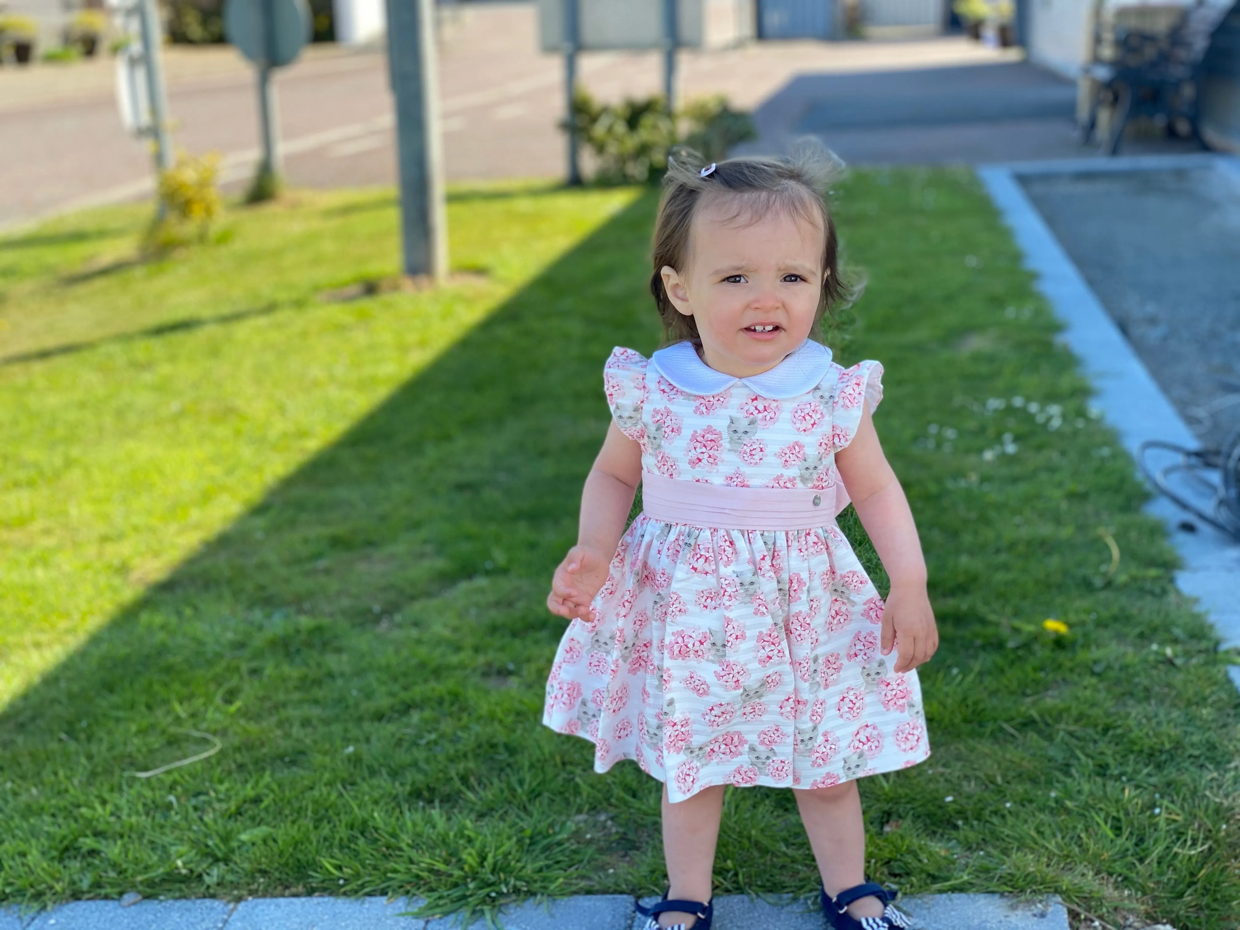 Baby Girl Cat Print Dress