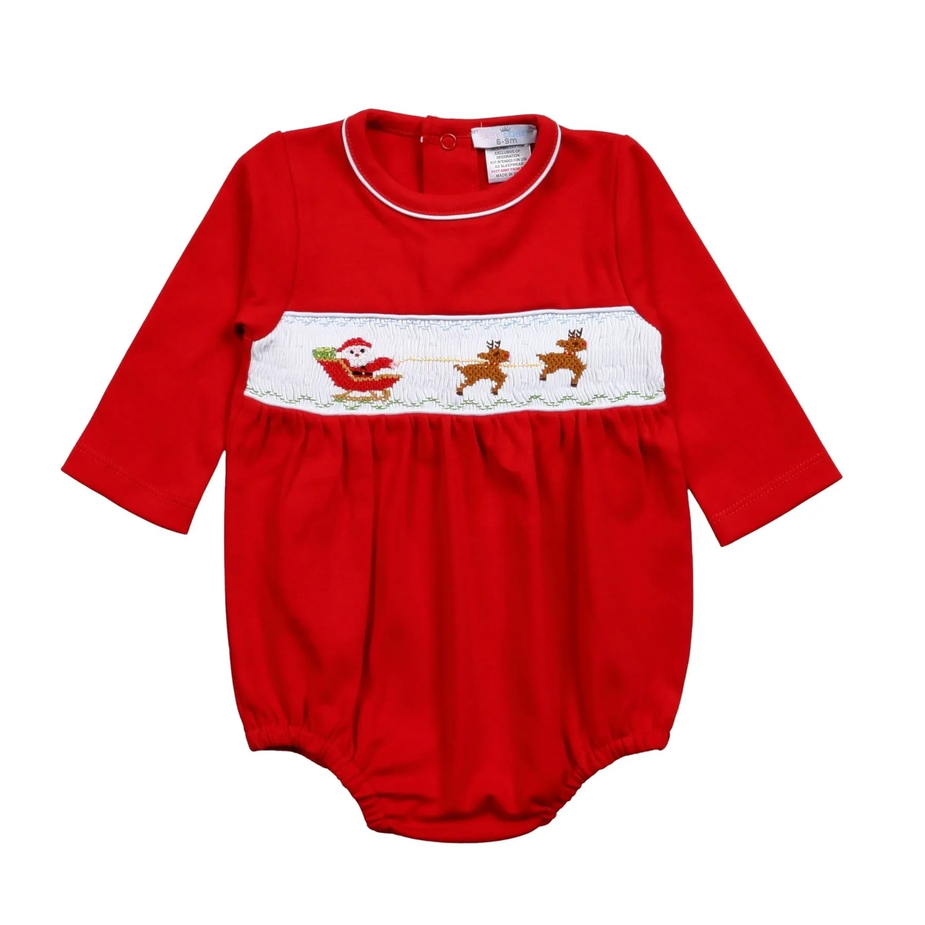 Baby Loren Santa’s Sleigh Bubble - Red