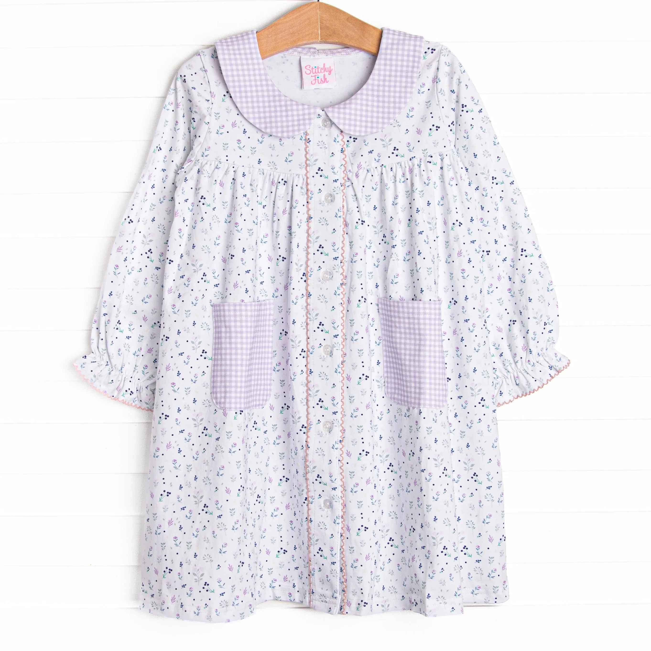Berry Blossoms Dress, Purple