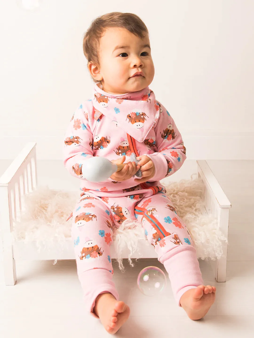 Blade & Rose Bonnie Highland Cow Romper