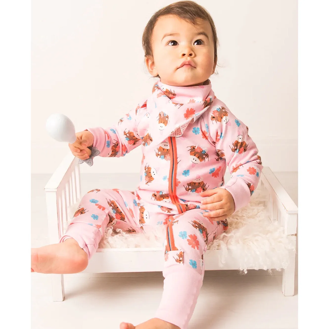 Blade & Rose Bonnie Highland Cow Romper