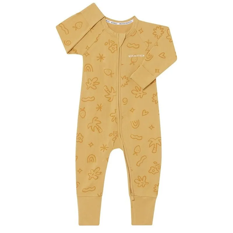 BONDS Zip Wondersuit - Treasure Hunt Mustard