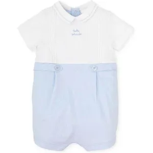 Boys Blue & White Romper