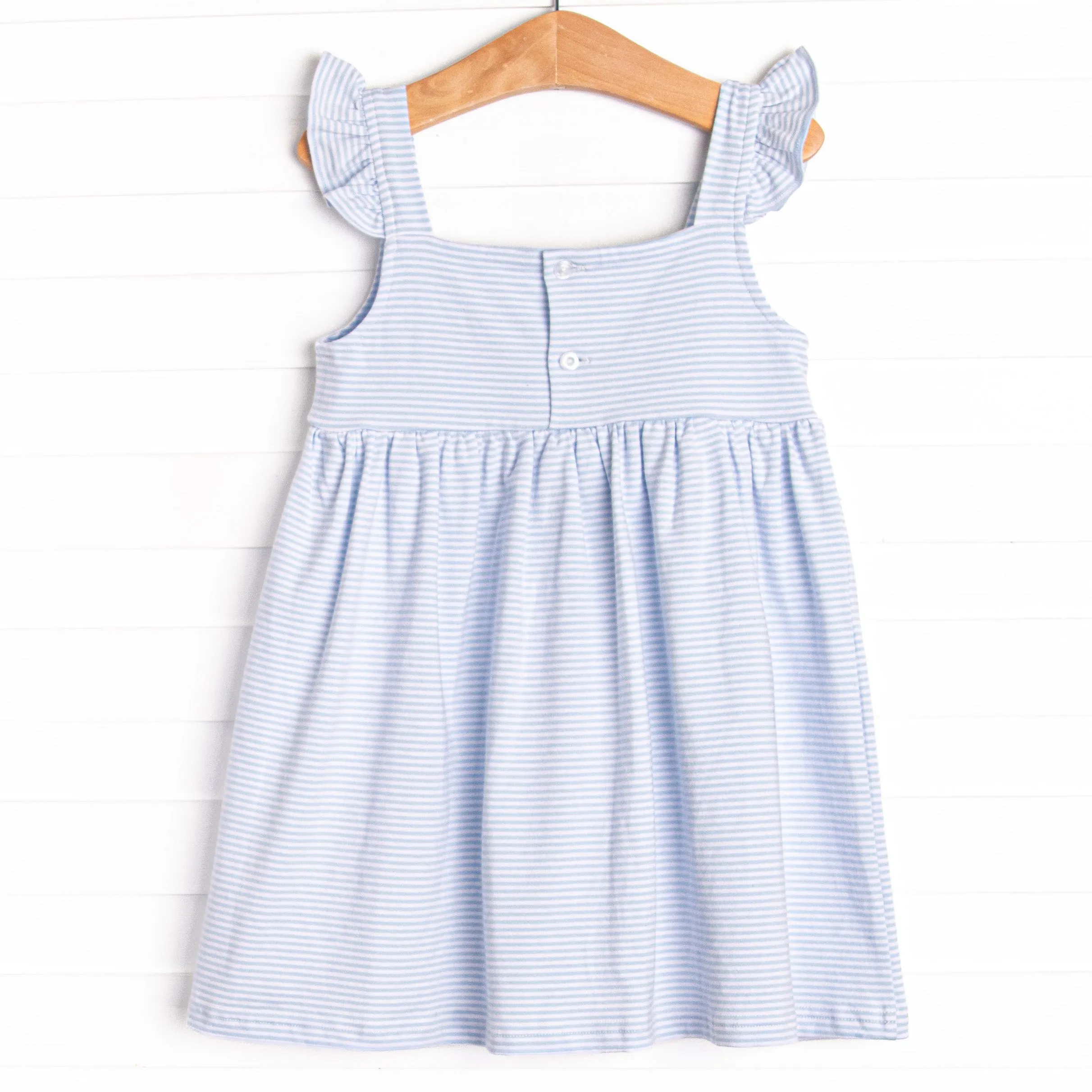 Carrot Cutie Applique Dress, Blue