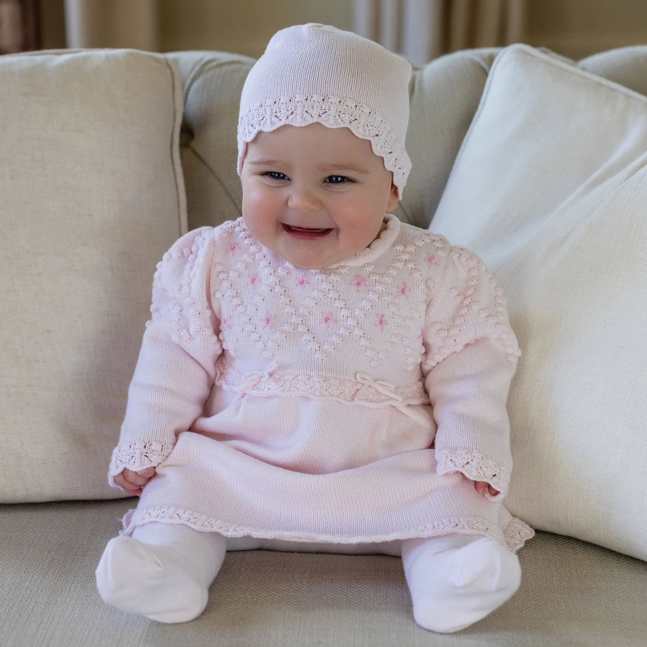 Clare Knit Baby Dress with Tights