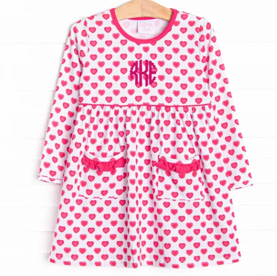 Crazy in Love Pocket Dress, Pink