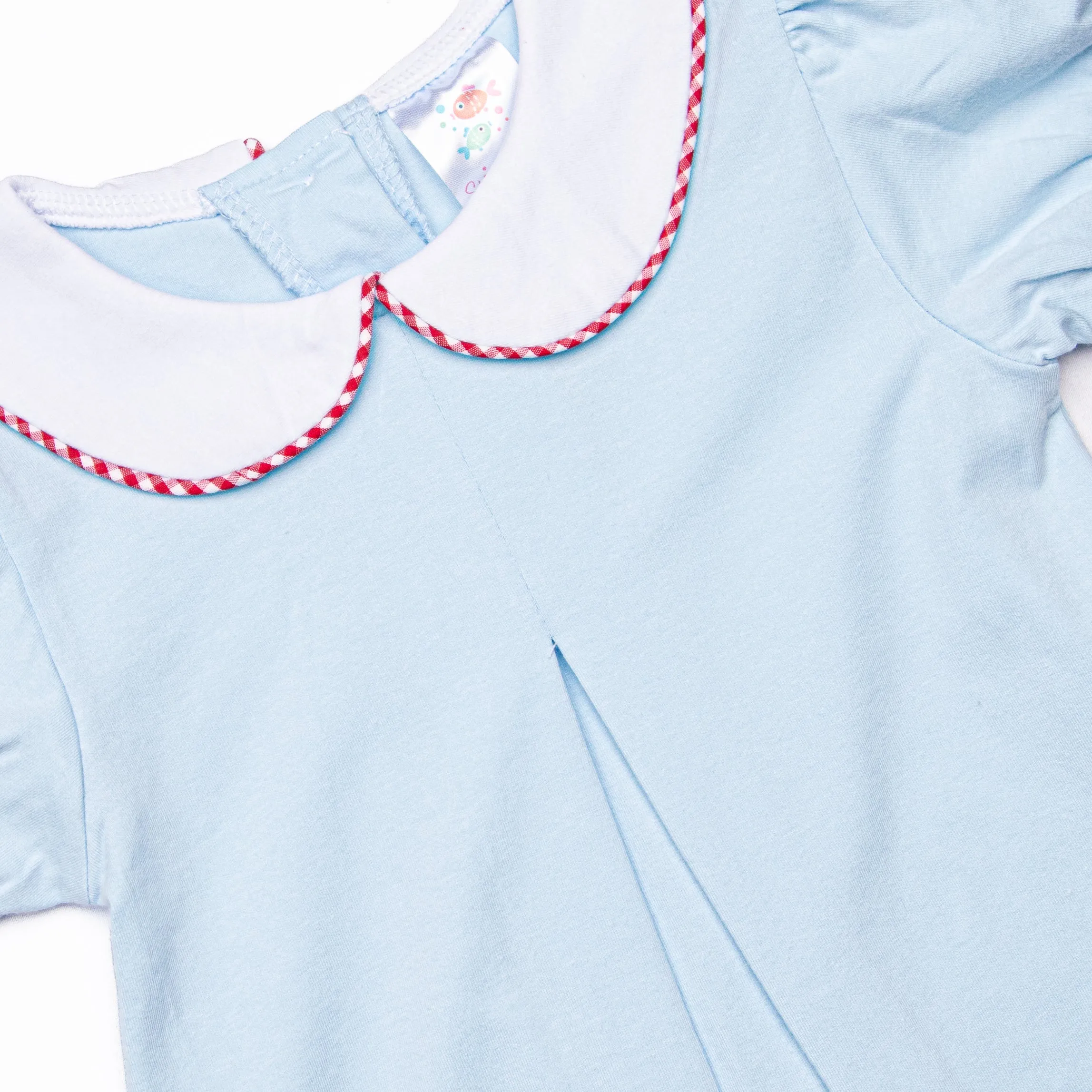 Cutie to the Core Applique Dress, Blue