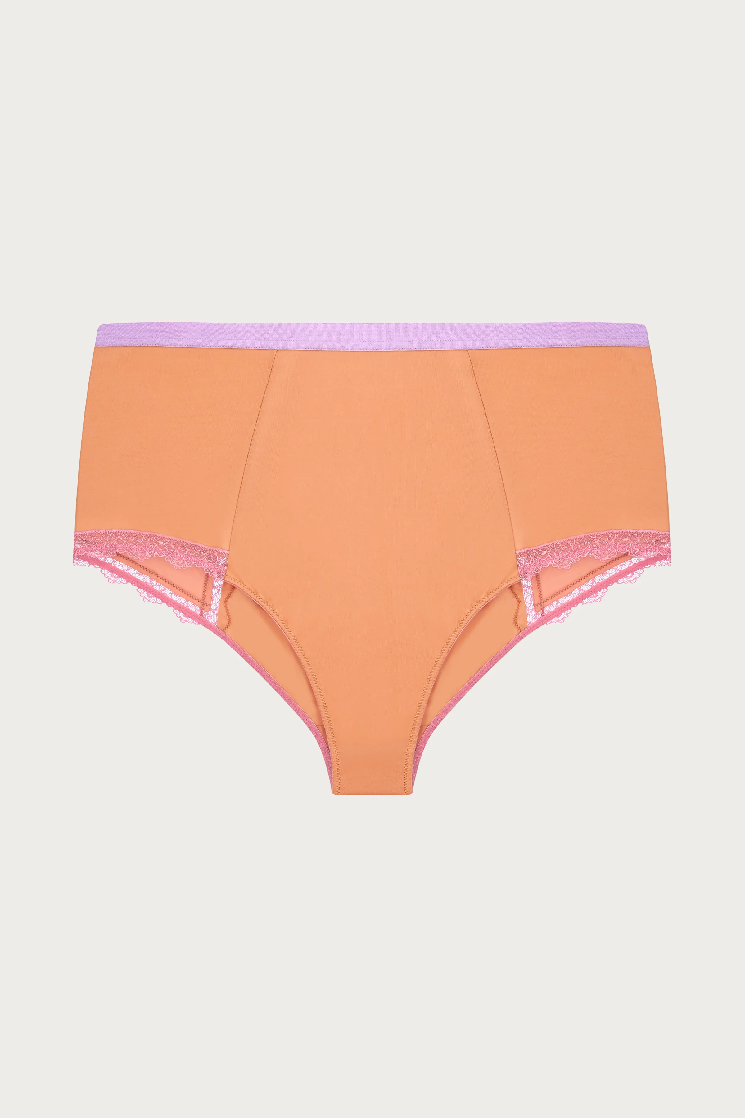 CYDNEY LACE TRIM HIGH WAIST KNICKER