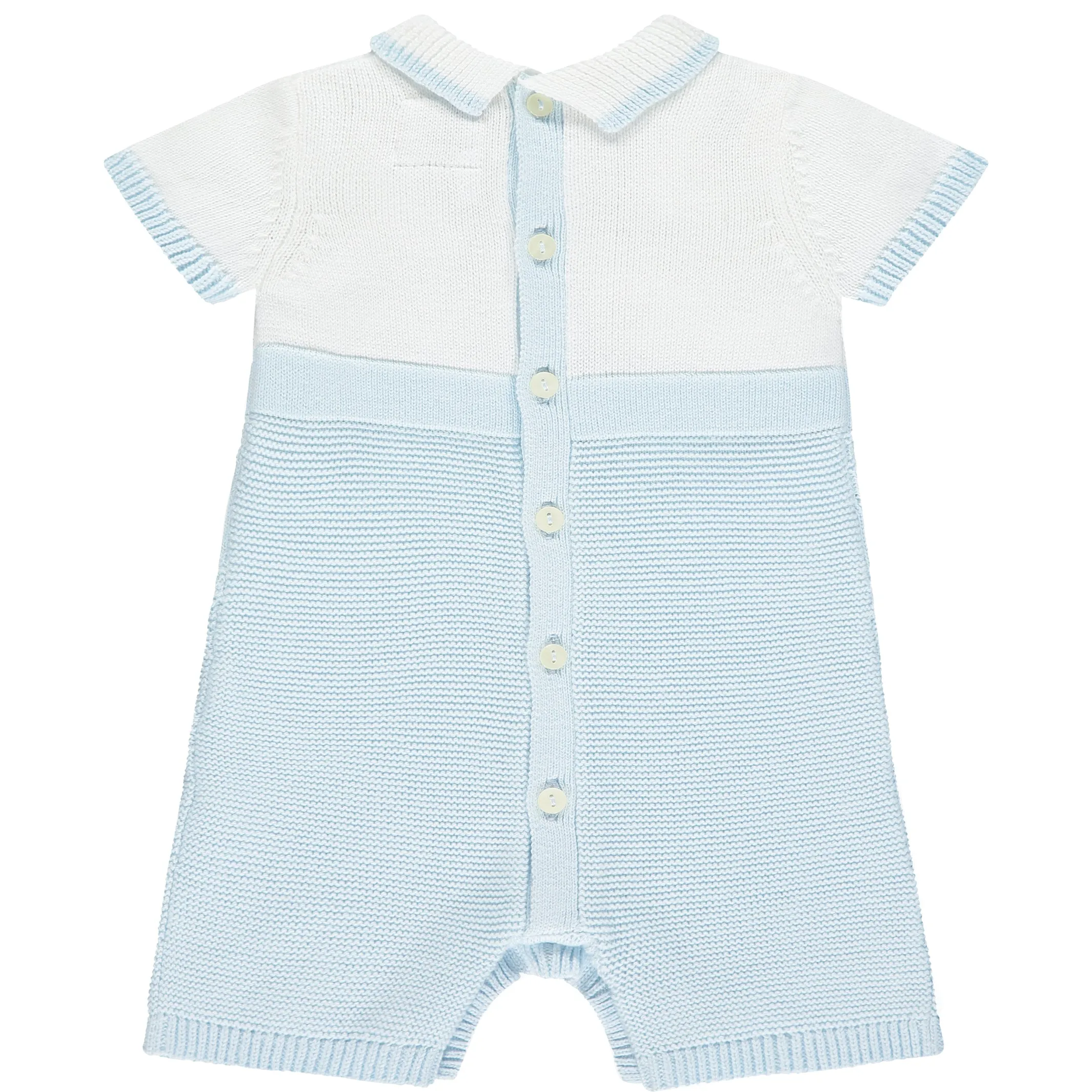 Dean Blue Knit Romper & Hat