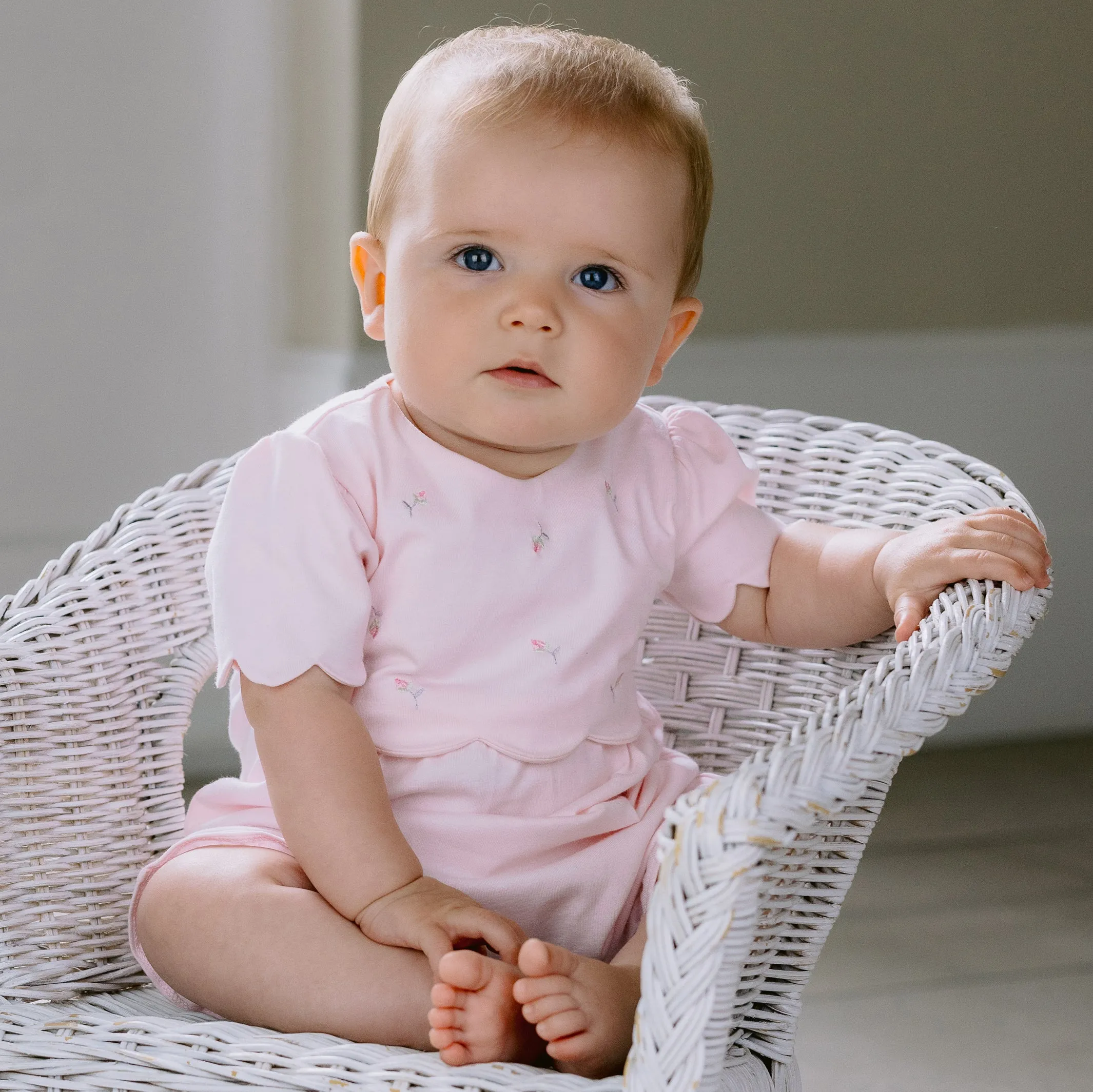 Fifi Pretty Rosebud Baby Girls Romper