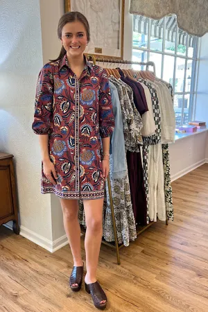 FINAL SALE: The Ava Dress in Brown Florals