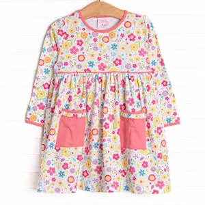 Funky Town Florals Pocket Dress, Pink