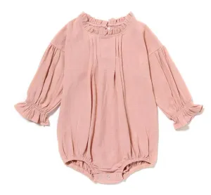 Gathered Long Sleeve Romper