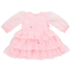 Girls Organza Fleur Dress - Cotton Candy Lane ||  Pink Chicken