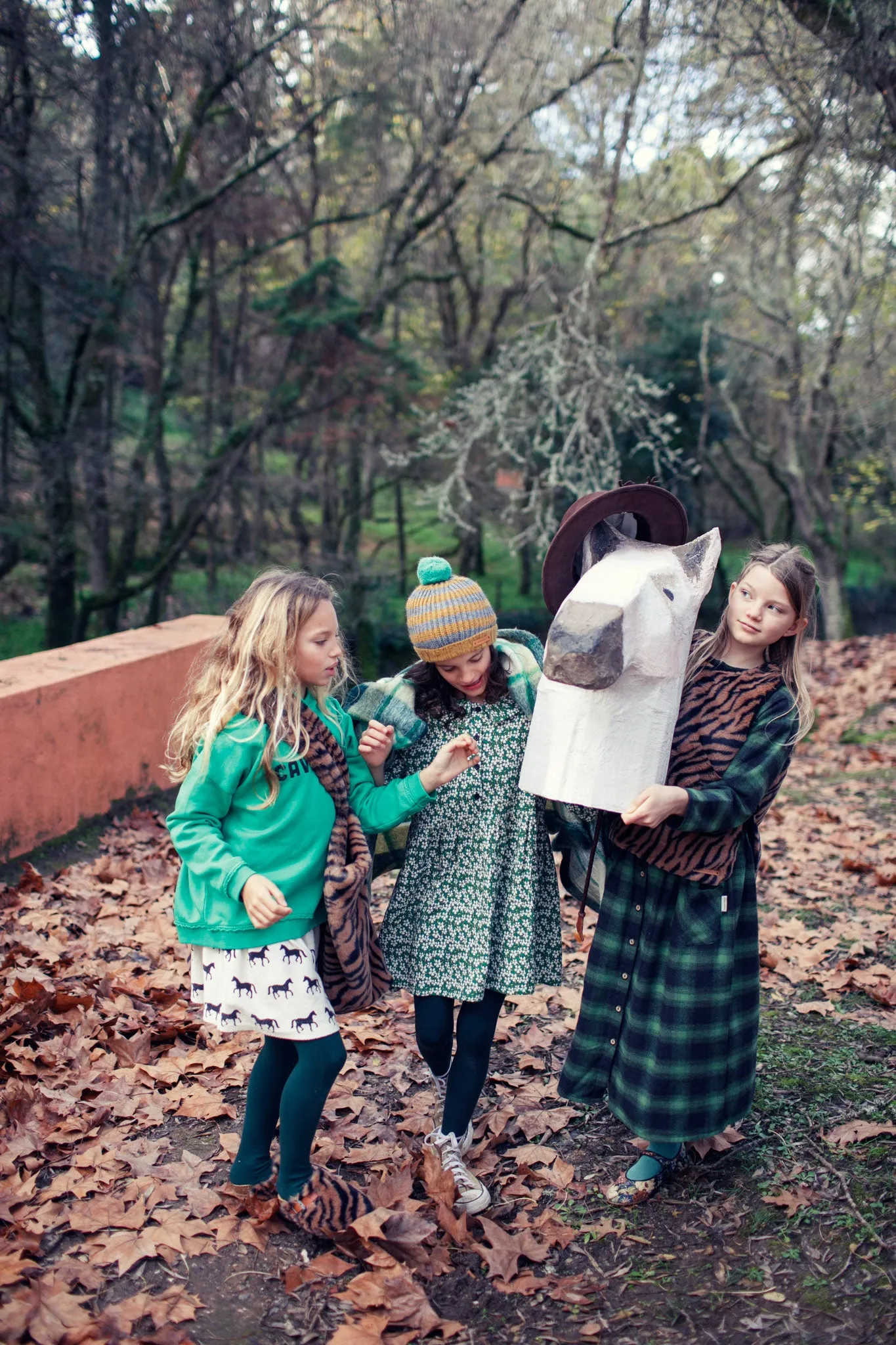 Green flowers collar dress by Piupiuchick