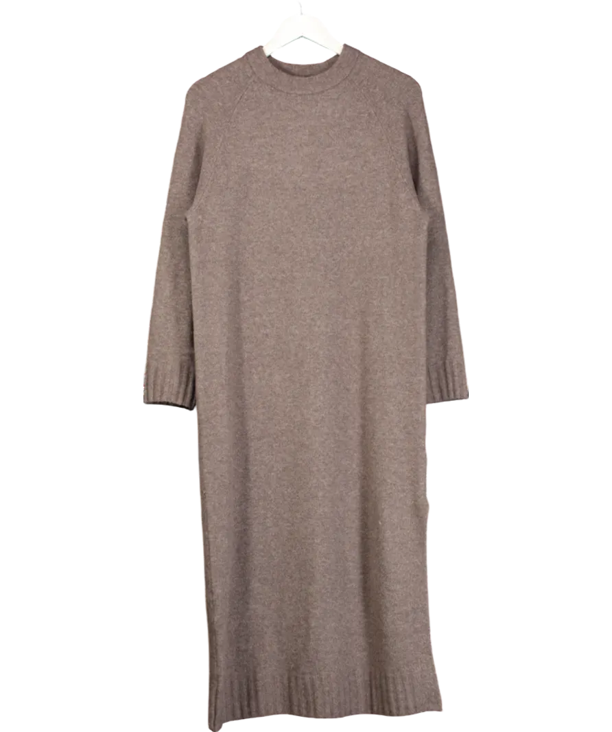H&M Brown Knit Dress UK XS
