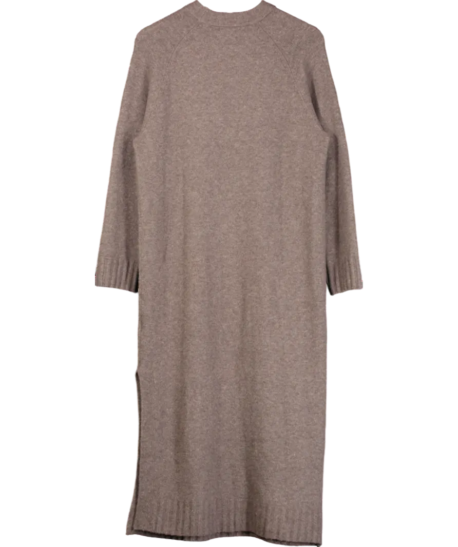 H&M Brown Knit Dress UK XS