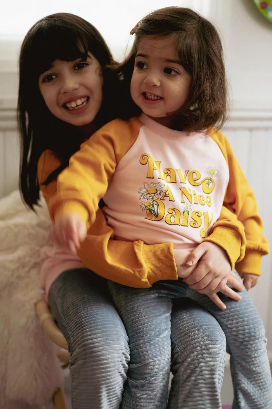 Have a Nice Daisy Retro Raglan French Terry