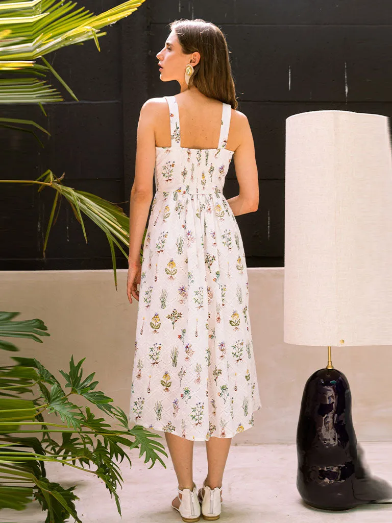 Healing Herbs Button Down Dress