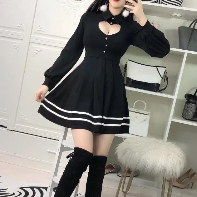 Heart Keyhole Hollow Dress SD01286