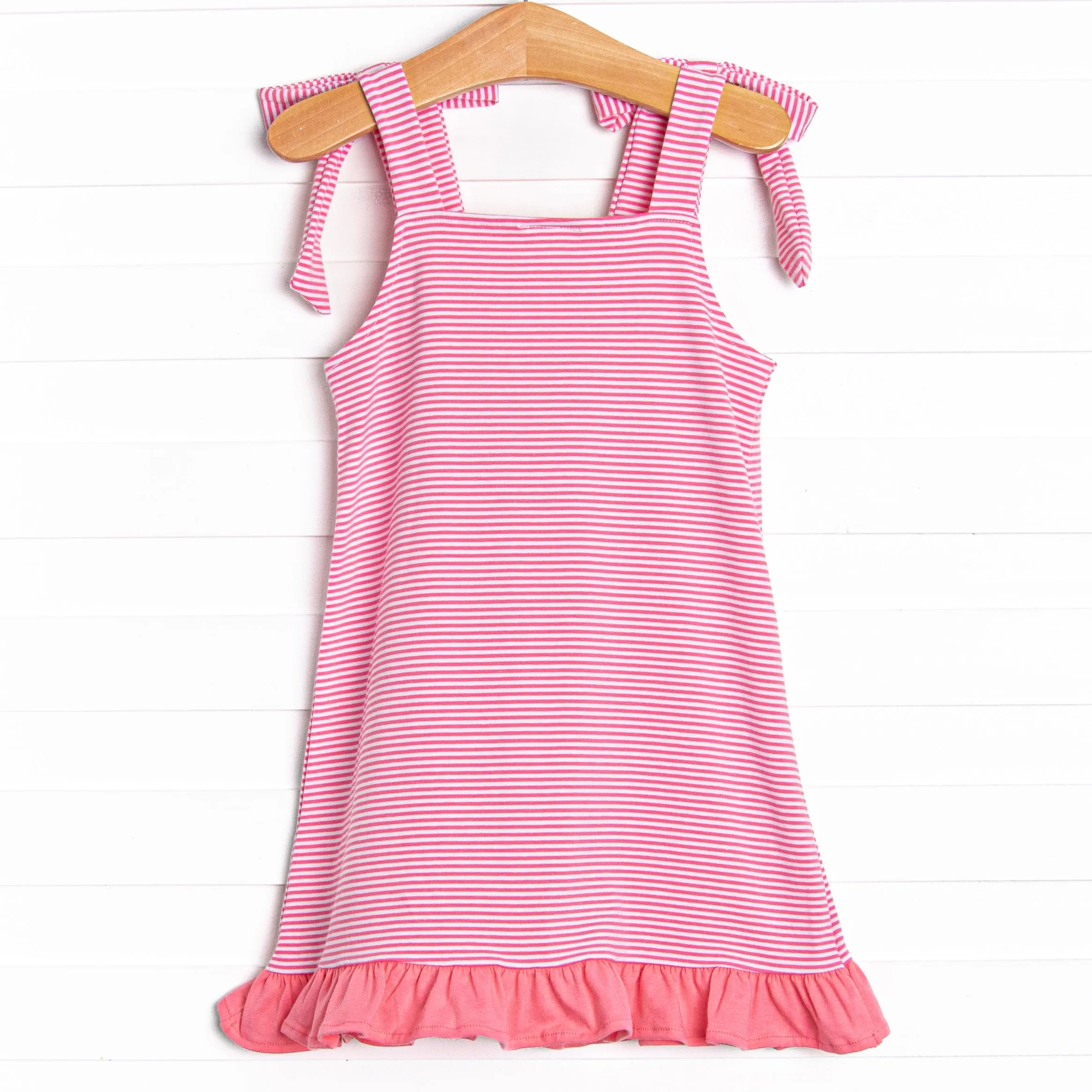 Ice Cream Truck Treat Applique Dress, Pink