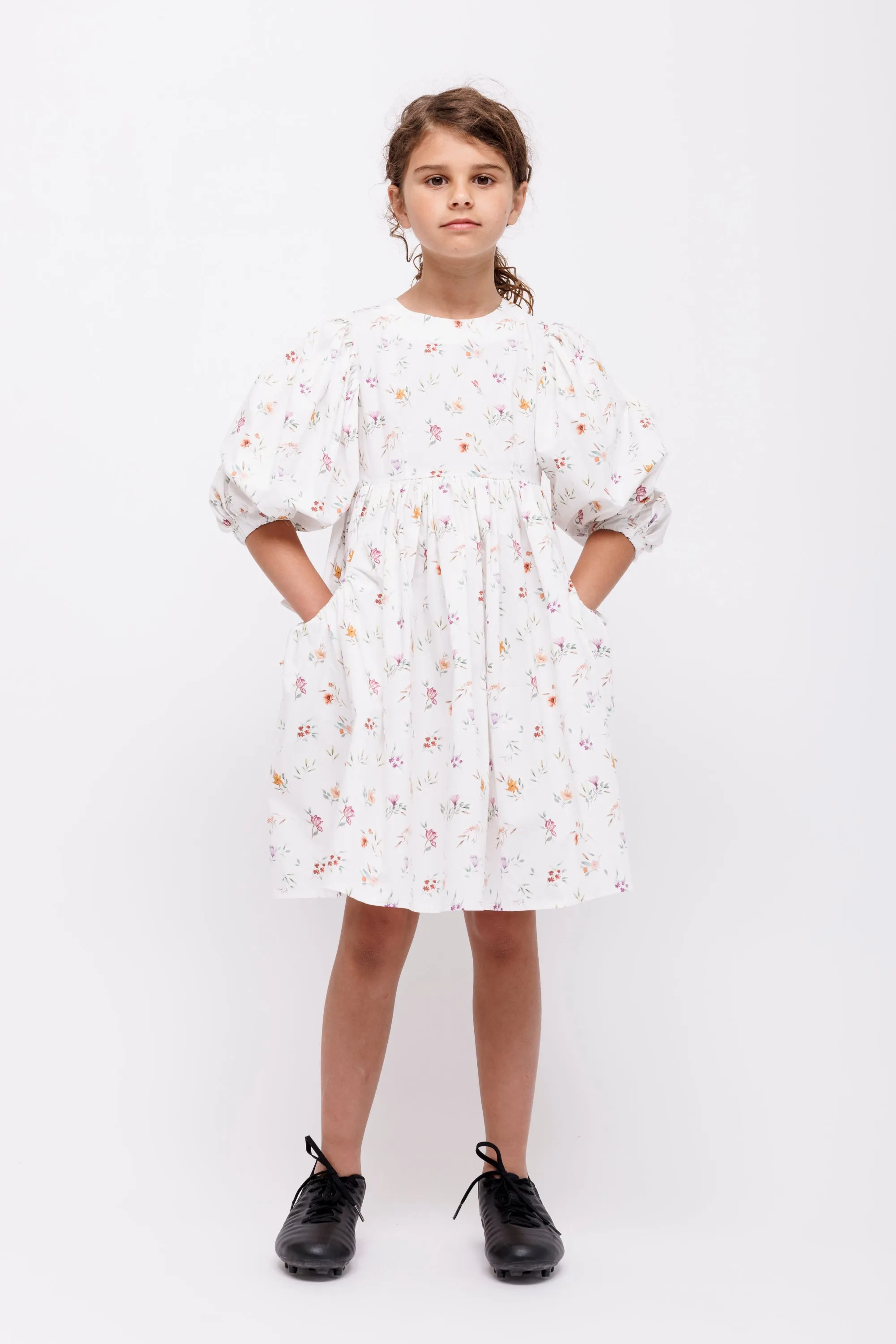 Ivory floral dress by Christina Rohde