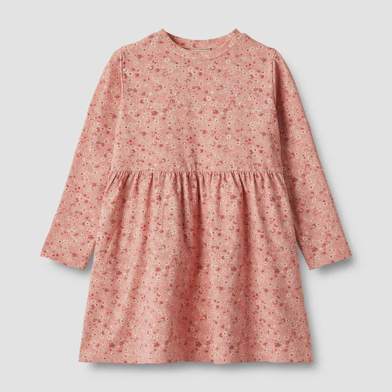Jersey Dress L/s Sessa Rosette Flowers