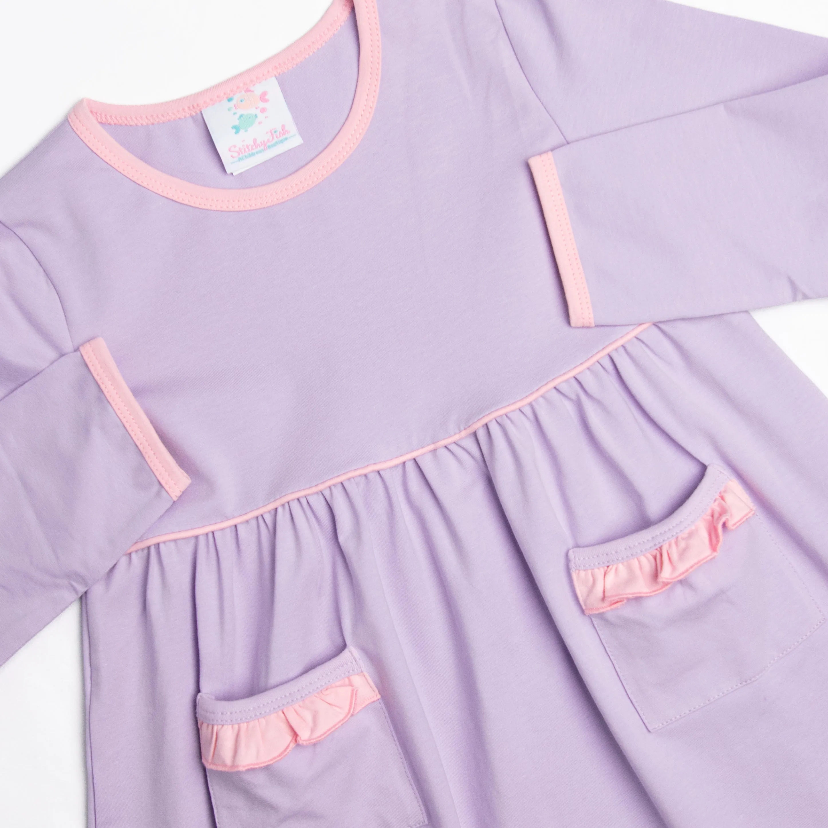 Josie Popover Dress, Purple