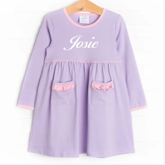 Josie Popover Dress, Purple