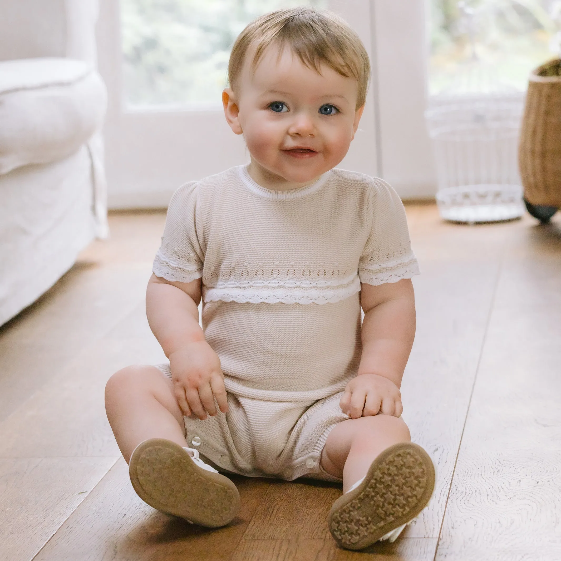 Josie Stone Girls Pretty Knit Romper