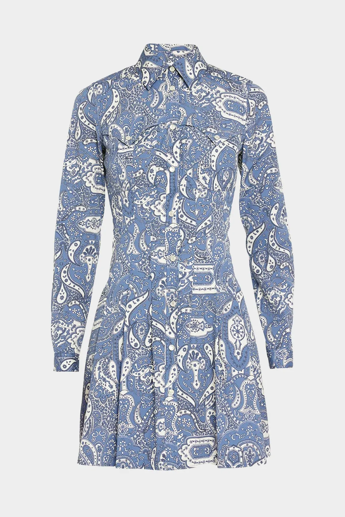 Karmi Dress in Washed Indigo Multi