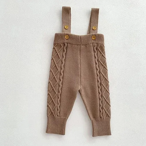Knitted Top and Overall Set