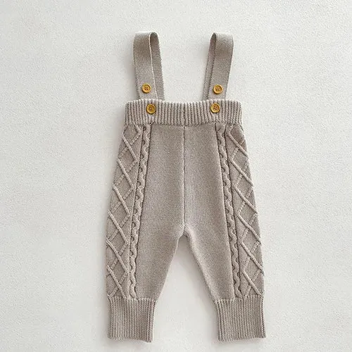 Knitted Top and Overall Set