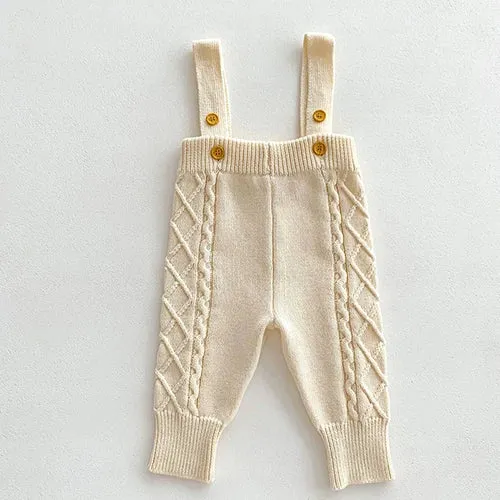 Knitted Top and Overall Set