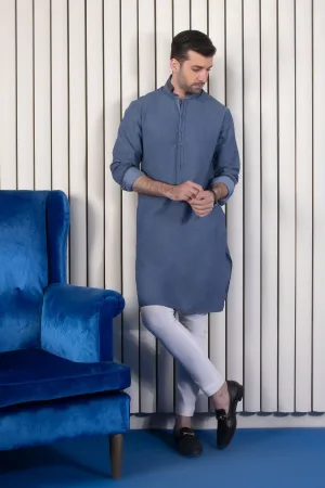 Kurta Eid Wear in Blue Color #M0042