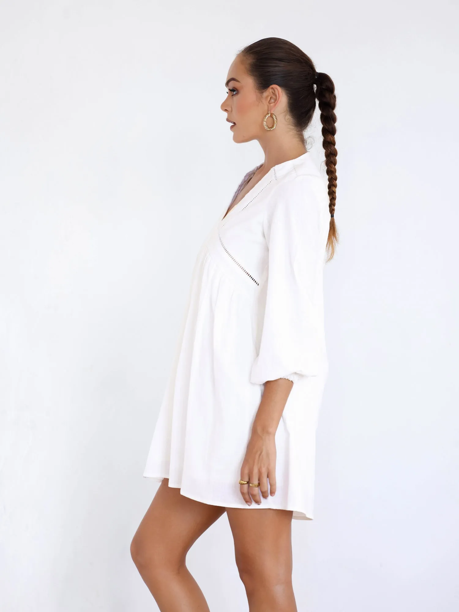 Lace Detailed Mini Dress
