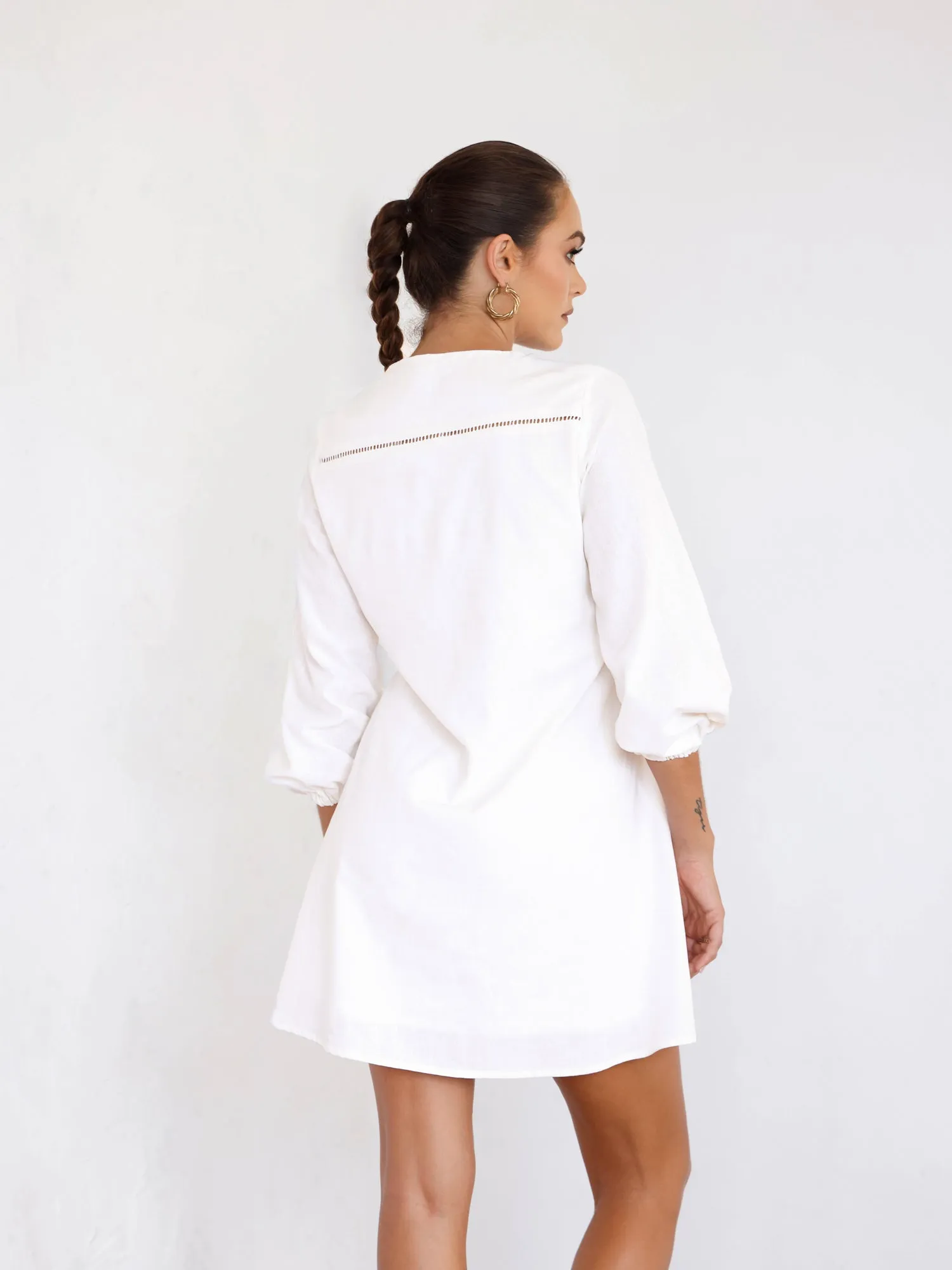 Lace Detailed Mini Dress