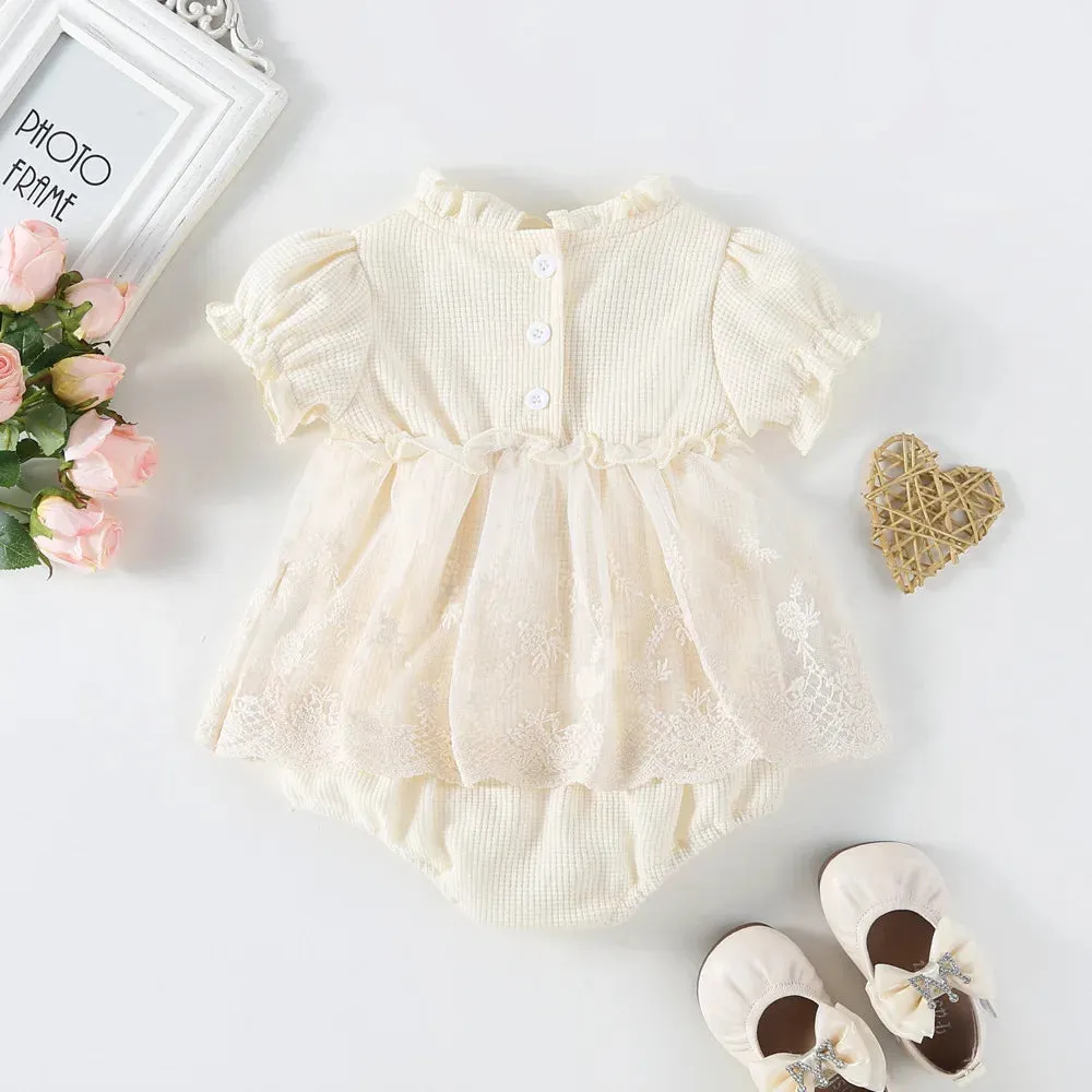 Lace Tutu Romper Dress