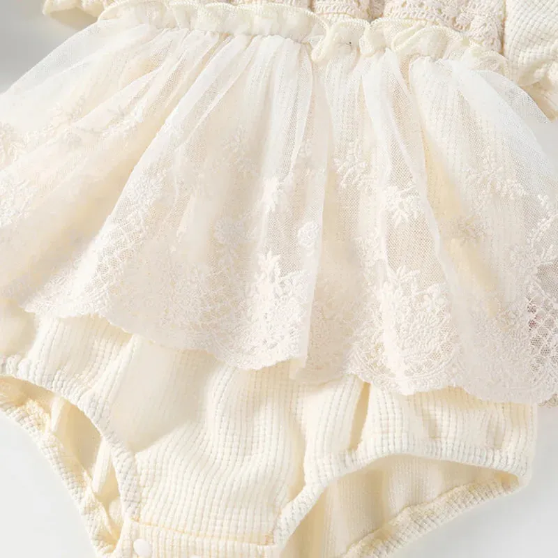Lace Tutu Romper Dress