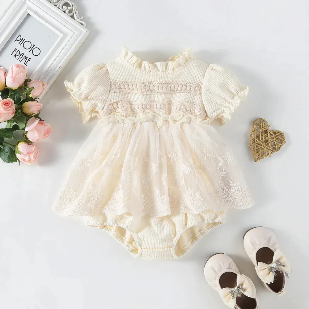 Lace Tutu Romper Dress