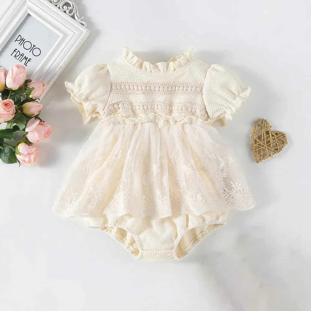 Lace Tutu Romper Dress