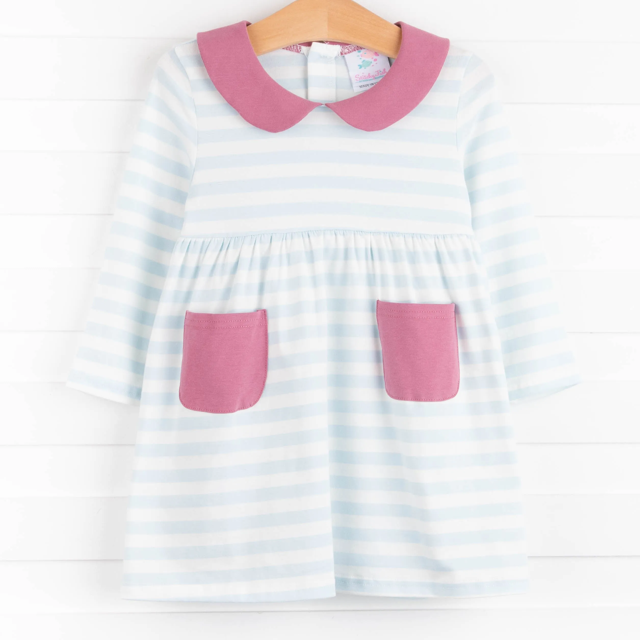 Lauren Dress, Blue Stripe