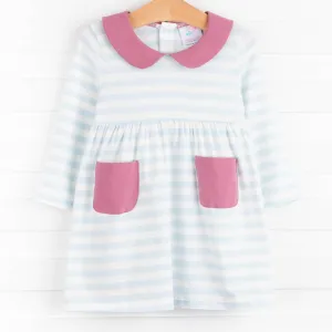 Lauren Dress, Blue Stripe